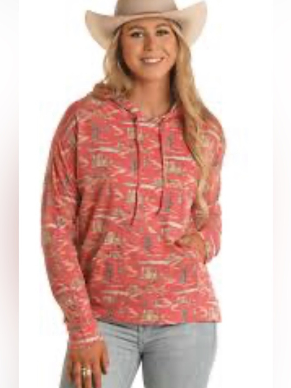 Rock & Roll Denim, XL, southwest print lite hoodie